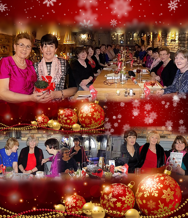Collage of images from the Christmas Dinner
