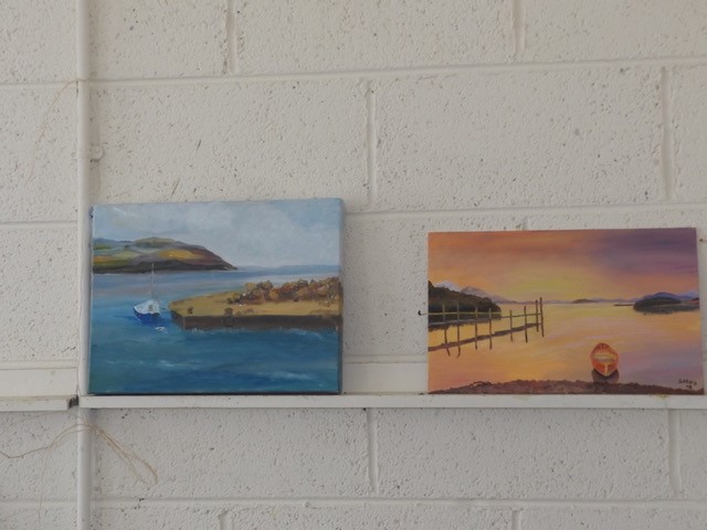 Oil Paintings by ICA WIcklow Town Guild members at Wicklow Weekend at An Grianán