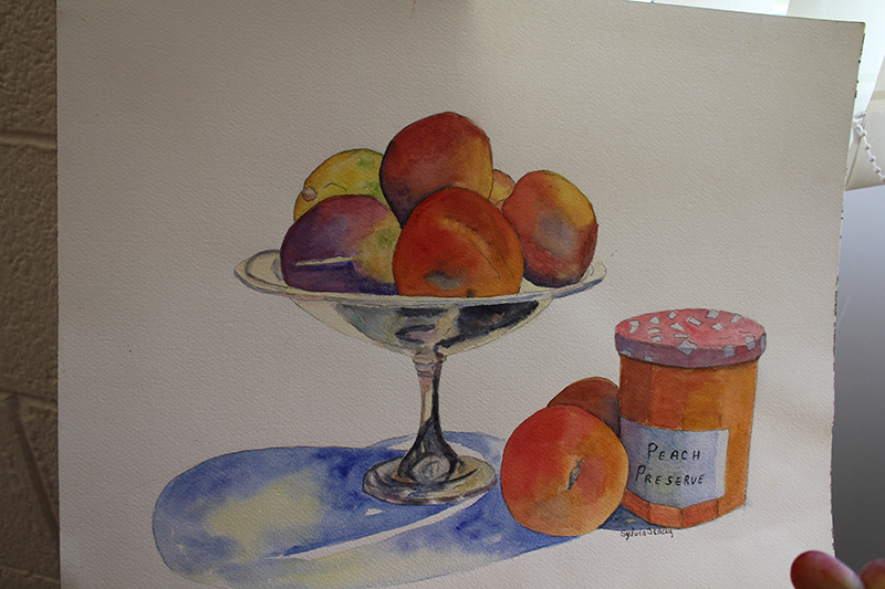 fruit painting by Sylvia Tracey at ICA Wicklow Town Guild
