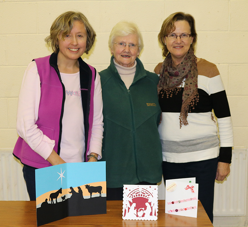 Winners of handmade cards competition at ICA Wicklow Town