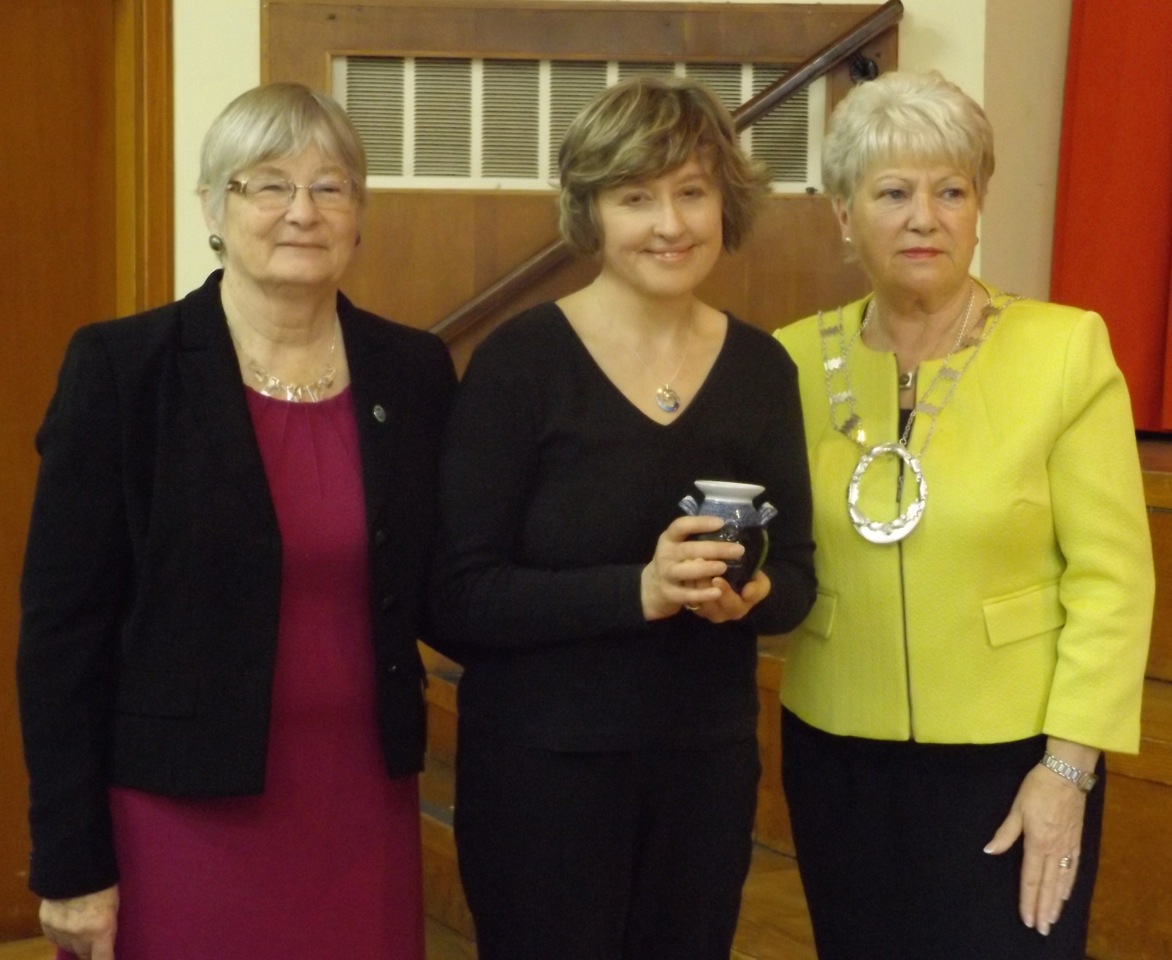 Head and shoulders shot of Mary Finlay with Wendy Nairn and Margaret Jones